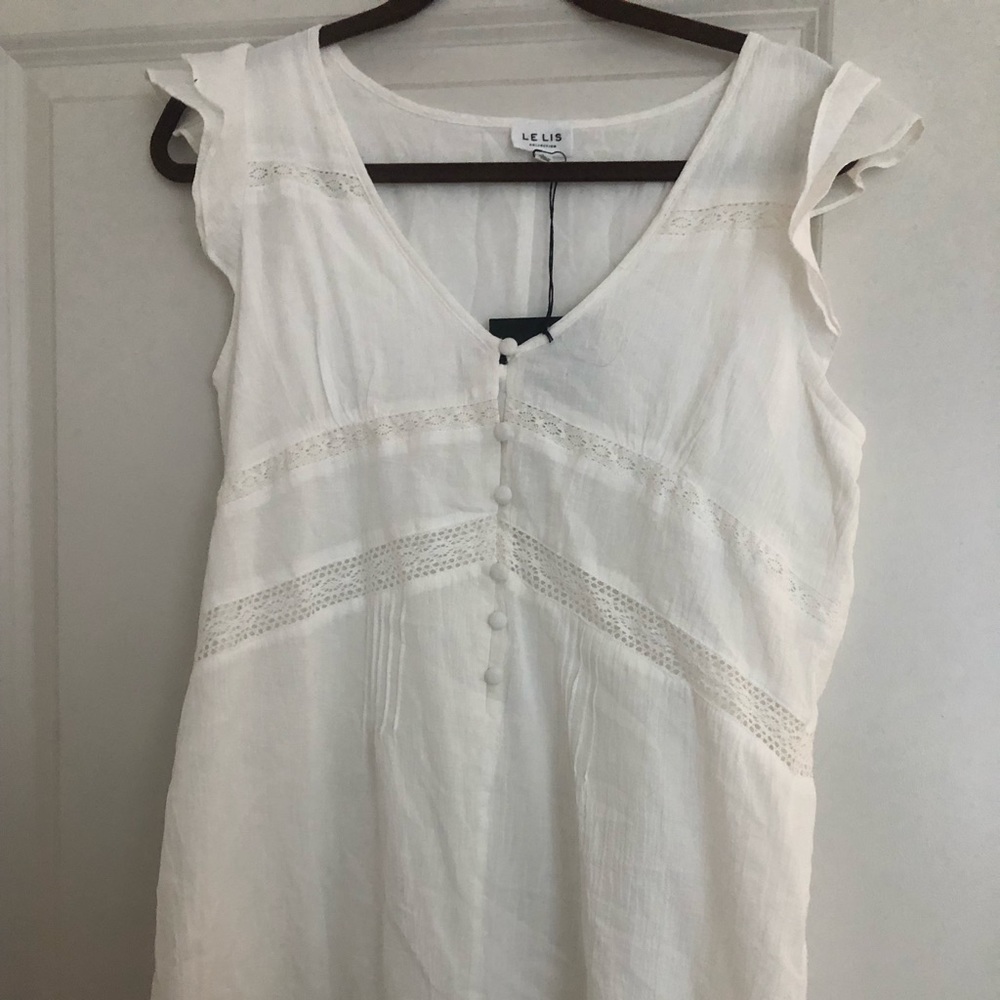 Lelis, White Lace Romper